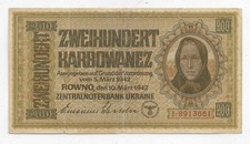 200 Karbowanez 1942 Ro. 598b  (3-)