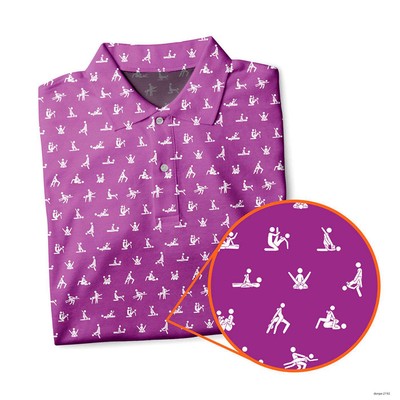 Stick Figure Ed - Funny Golf Polo Shirt Quick Dry Short Sleeve Shirts  For Men's
