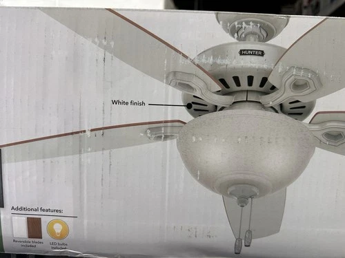Hunter Builder Deluxe 52 In. White Ceiling Fan with Light  53089 - Picture 5 of 5