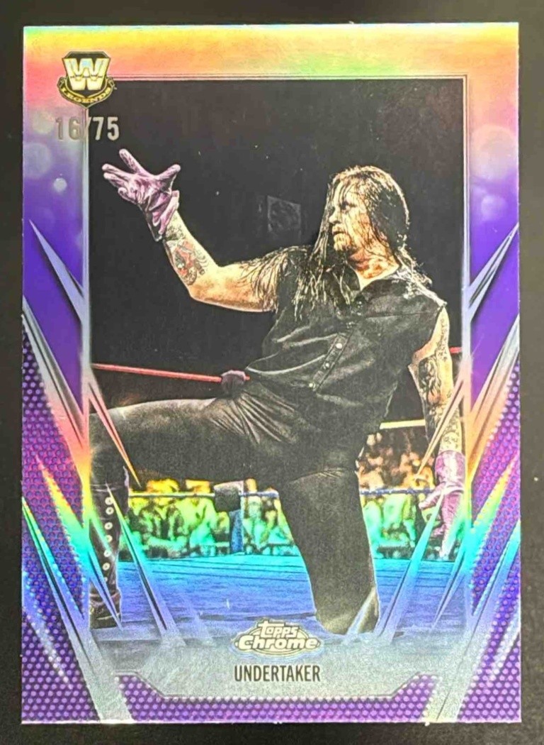 2026 Topps Chrome WWE Undertaker Purple Refractor #/75