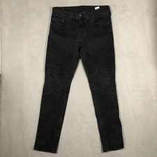 True Religion Jeans Mens 34x32 Black Geno Relaxed Slim Fit Stretch