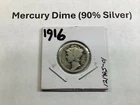 1916 Mercury 90% Silver Dime from Philadelphia Mint 121425 01q