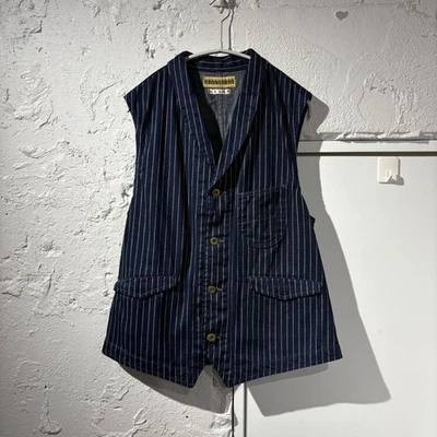 Sugar Cane Noble Mine Hinoya Wabash Vest 40 Large Blue Made in Japan Workwear - Image 1 of 4