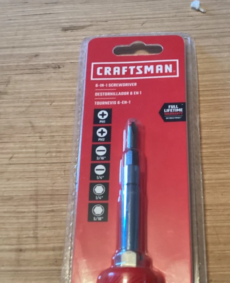 Craftsman 6-in-1 Screwdriver, New In Package, CMHT68000 - Image 2 of 4