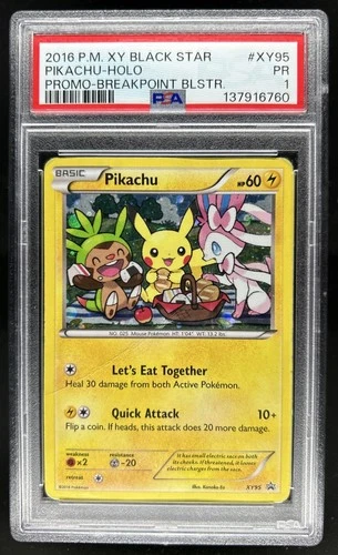 2016 Pokemon XY Promos Pikachu Holo #XY95 PSA 1