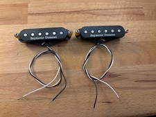 Seymour Duncan Custom Flat SSL-6 + RW Single Coil Pickups for Strat. Black. NEW!