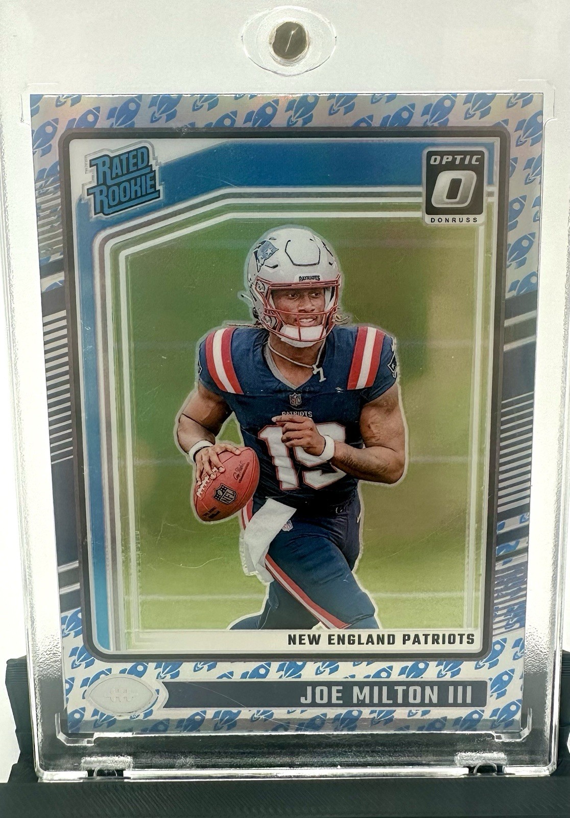 2024 Panini Donruss Optic - Rated Rookie Joe Milton III #255 Rocket Prizm (RC)