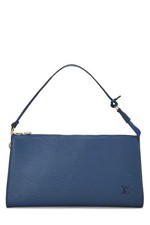 Louis Vuitton Blue Epi Pochette Accessoires - WGACA