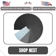 50 Pcs Sandpaper Sheets, 13 Grits 120–5000 Wet Dry Assortment for Wood & Metal