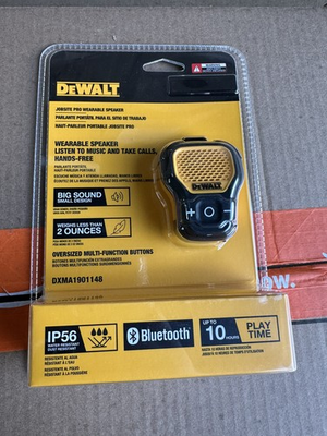 #ad Dewalt Mini Speaker Wireless Bluetooth 190 1148 Dw2 $40.00