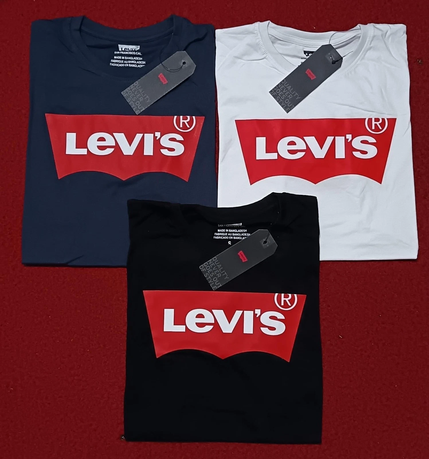 Levi's Men's Batwing Crew Neck Short Sleeves T Shirt