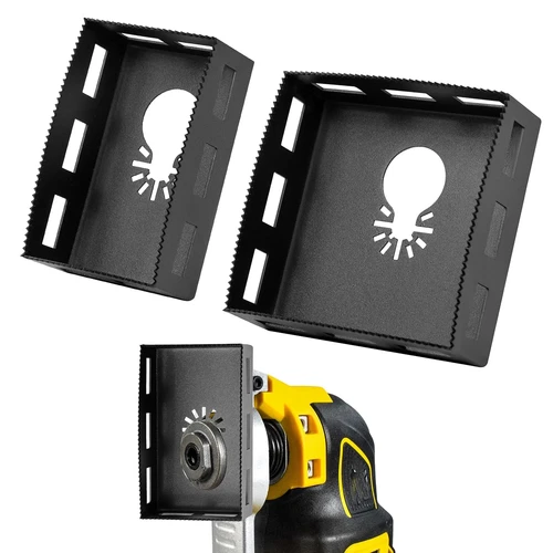 Square Slot Cutter Stainless Steel Drywall Oscillating Tool, Upgrade 2 Pcs Outle