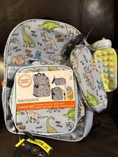Wonder Nation Dinosaur 4 Piece B.pack Set 17 Kids School Bag Wristlet Missing