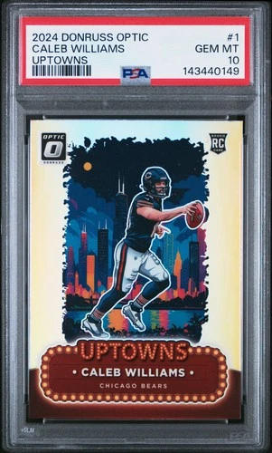2024 Panini Donruss Optic Uptowns Caleb Williams 1 PSA 10 143440149