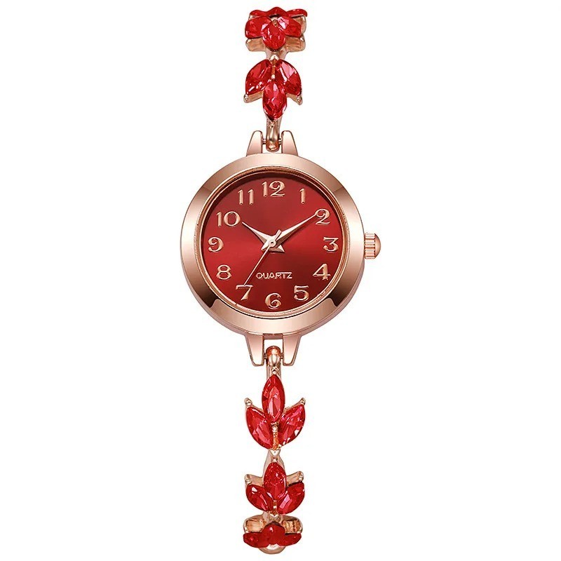 Luxury Women Quartz Watch Rhinestone Bracelet Elegant Ladies Gift (no Box)