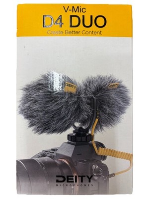 Deity V-mic D4 Duo Dual-head Cardioid Broadcast Video microphone for Phone DSLR