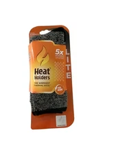 Heat Holders Womens Crew Socks 5-9 Grey Thermal