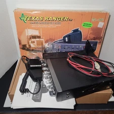 Texas Ranger TR-966 AM/SSB CB Radio, Super Star Mic, Power Cord, Mount. Untested