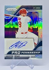 Austin Dean 2020 Panini Prizm Pro Penmanship #PP-AD Auto St. Louis Cardinals