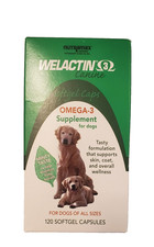 Welactin Omega-3 Supplement for Dogs 120 Softgels