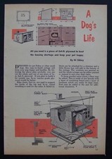Small Dog House/Cottage for Little dogs 1952 How-To Build PLANS