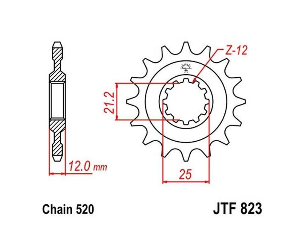 JT Sprocket Fits Husaberg FC FE 93-08 Husqvarna 4-T. 83-88 15 Teeth