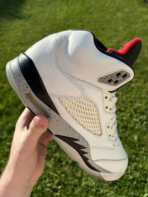 Size 10 - Air Jordan 5 Retro White Cement 2017 136027-104