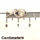 14k white gold .50ct I1 G round diamond solitaire pendant charm slide .9g estate — photo 9