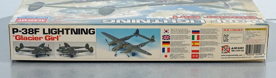 Academy P-38F Lightning "Glacier Girl" 1:48 aereo da combattimento model kit ... - Immagine 4 di 4
