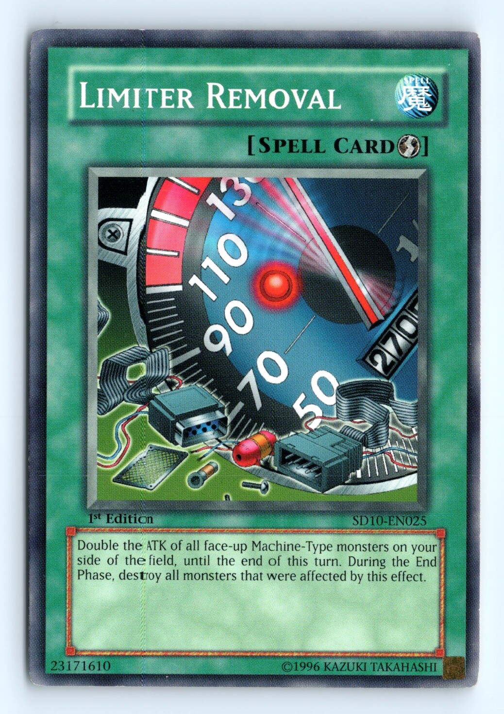 Yu-Gi-Oh Limiter Removal #SD10-EN025 Structure Deck: Machine Re-Volt tcg LP