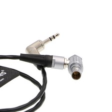 for Red Komodo Timecode Cable Tentacle Sync Right Angle 3.5mm TRS to 9 Pin Male