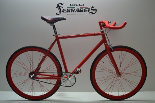 Fixed bike single speed bici scatto fisso nexus shimano 3v rossa | eBay