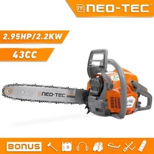 43cc Gasoline Chainsaw 16bar Powered Upgraded Engine Wood Cutting Gas Chain Saw