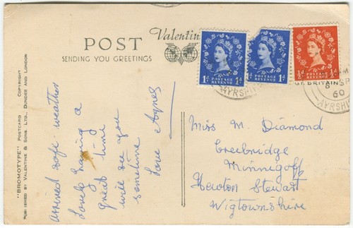 MAIN STREET, WEST KILBRIDE - Ayrshire Postcard - Picture 2 of 2