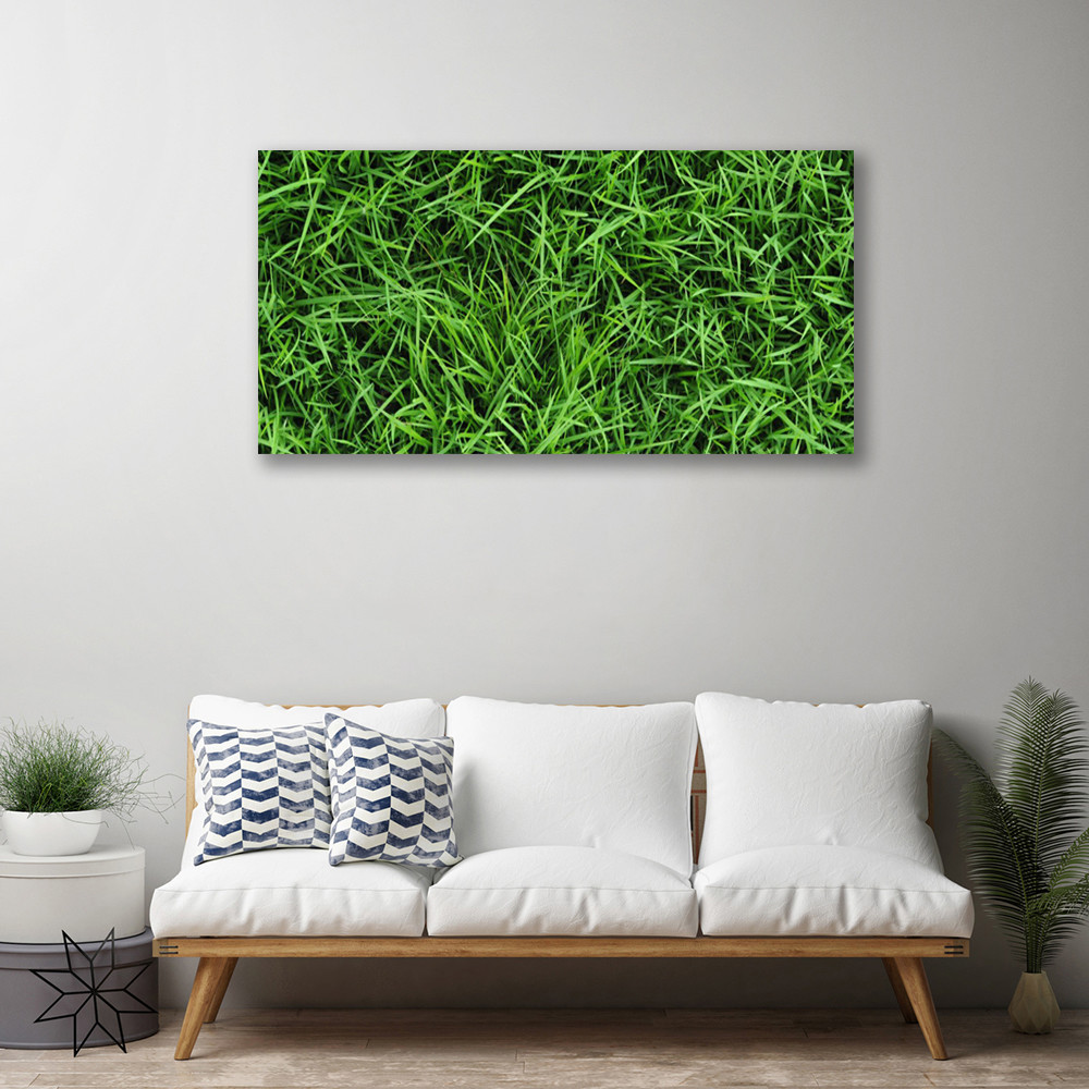 Tableau sur toile 100x50 pelouse imprimée pour mur blanc sans vie - 2