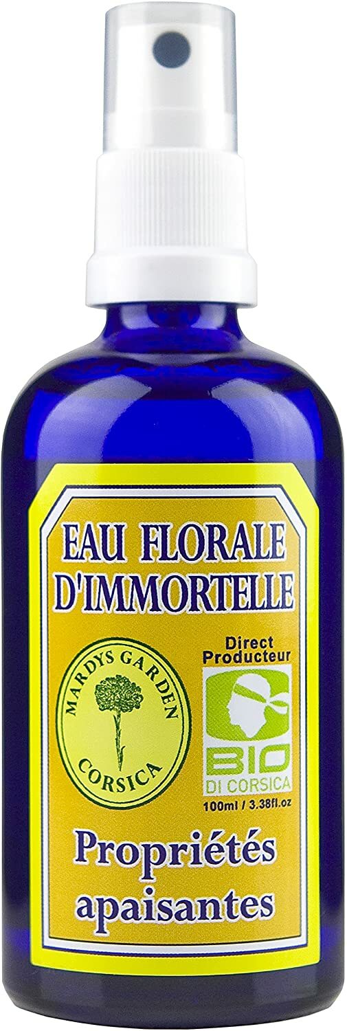 Eau Florale d'Immortelle BIO 100ml. Propriétés Apaisantes