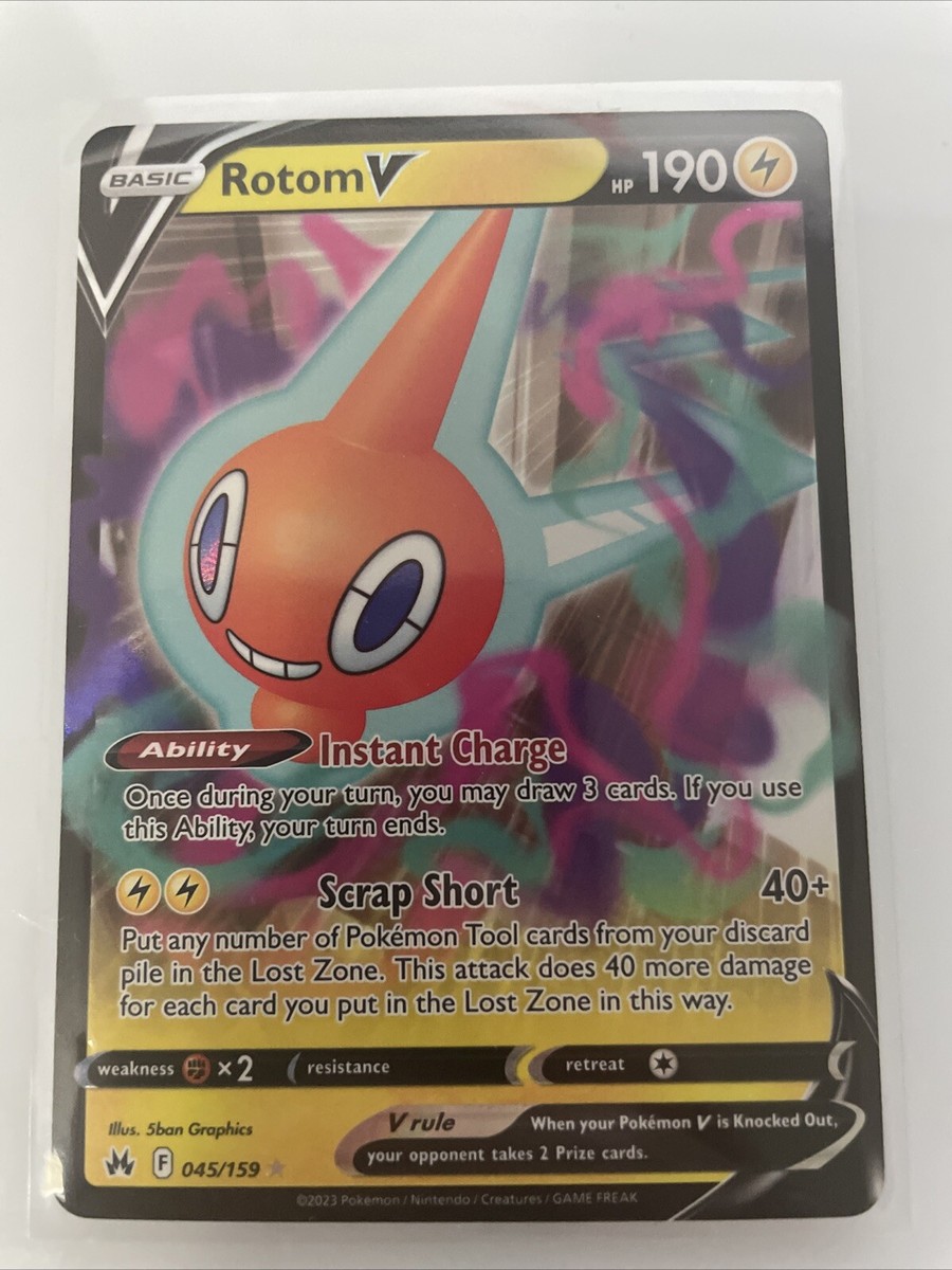 Pokemon Rotom V 045/159 Crown Zenith ULTRA RARE | eBay