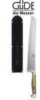 GüDe Messer Brotmesser Franz GüDe 32 Cm & Lederscheide Ital. Olivenholz 7431/32