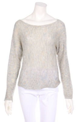 ADOLFO DOMINGUEZ Cotton Boatneck Pullover M nature shades
