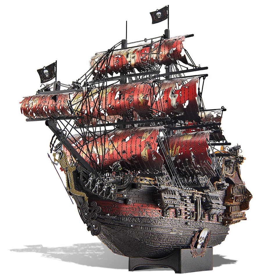 Piececool The Queen Anne’S Revenge II Pirate Ship Metal Model Building Toy Set - Image 4 of 4