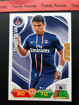 Thiago Silva Star PSG Paris Panini Karte Adrenalyn XL Foot France L1 2012 2013