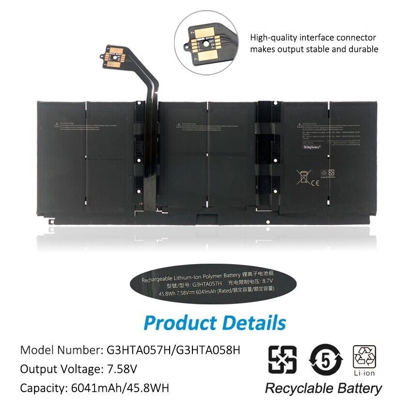 New Battery For Microsoft Surface Laptop 3 4 13.5 New Battery For Microsoft Surface Laptop 3 4 13.5