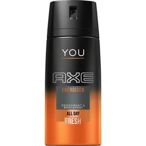 1x AXE Deodorant Body Spray Energised Energized- Orange ...