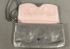 Borsa Coach Ashley argento grande da polso pochette classica rosa interno