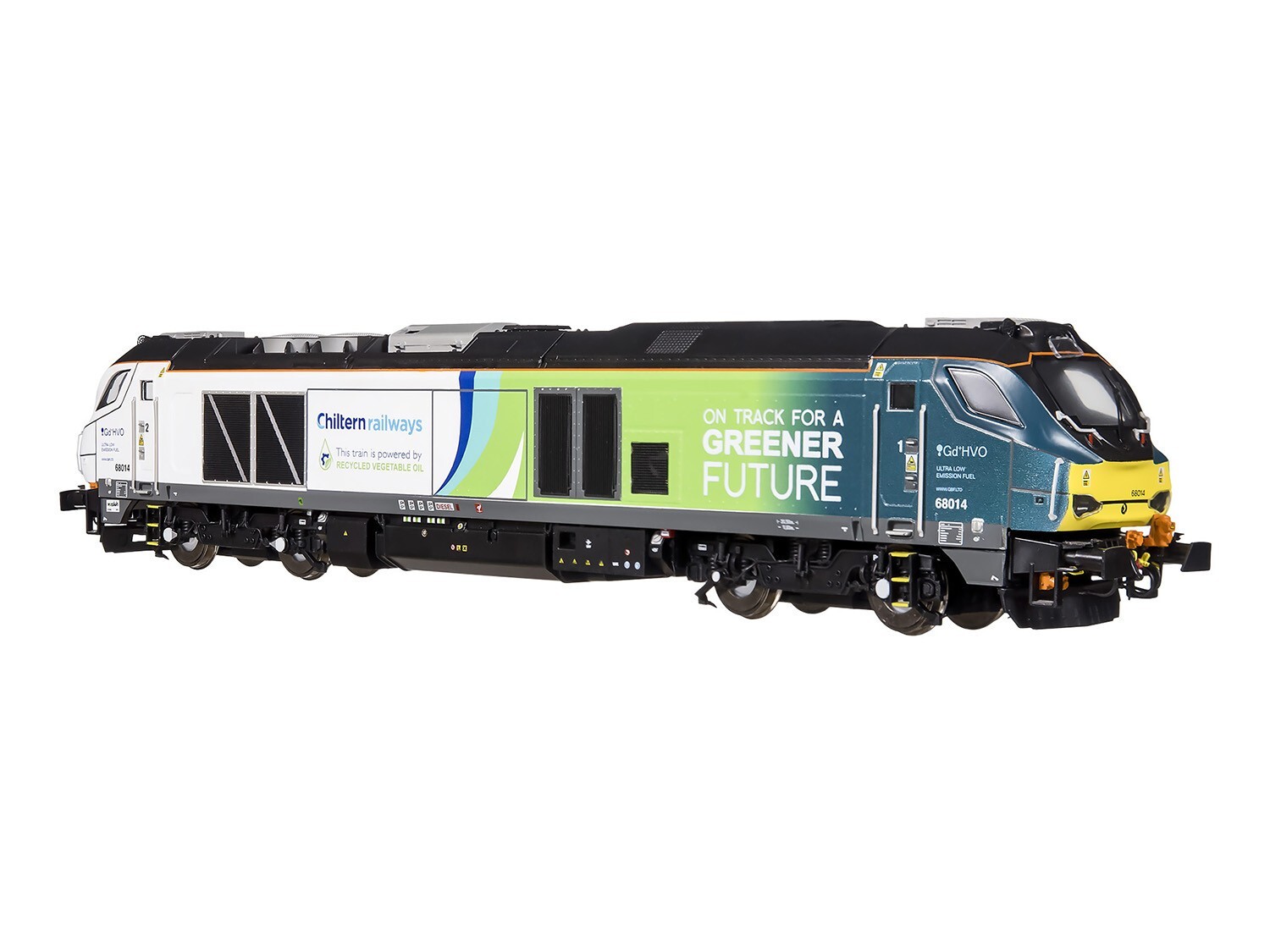 Dapol OO Gauge 4D-022-028 Class 68 68014 Chiltern Green Bio Fuel Livery
