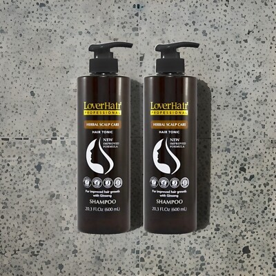 2-PACK LoverHair Professional Herbal Scalp Care Shampoo 2x20.3 fl oz