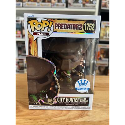 IN HAND EXCLUSIVE PLUS Predator 2 City Hunter Battle Damaged Funko