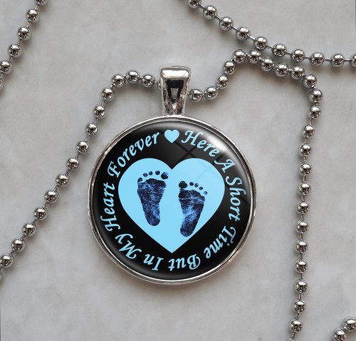 Choose Color Heart Forever Infant Loss Stillbirth Miscarriage Pendant ...