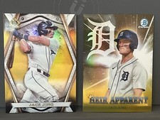 2022 Bowman Draft Jace Jung Heir Apparent Gold /50 & Invicta /50 (2 Card COMBO)
