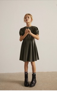 faux leather dress zara